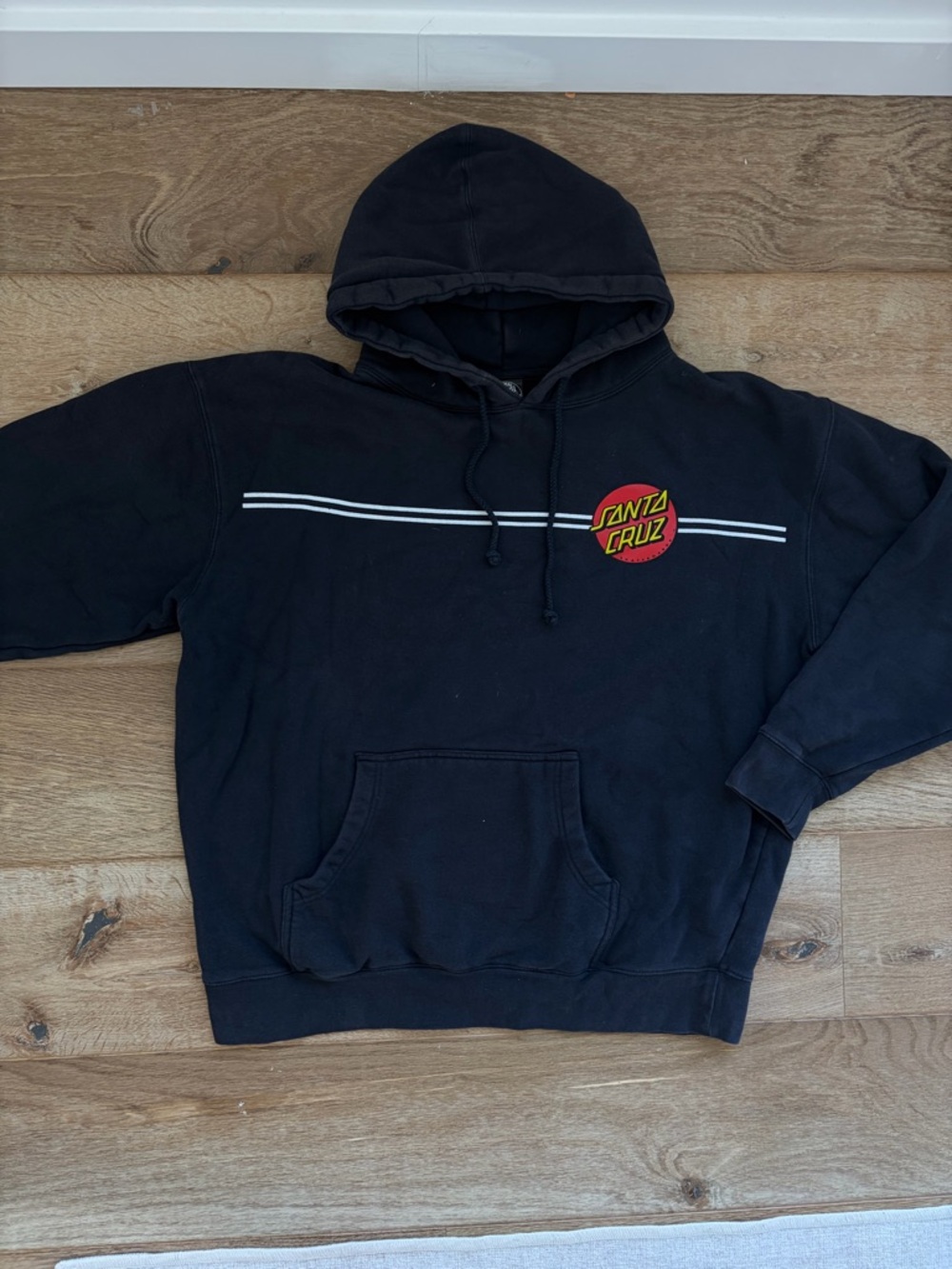 Santa Cruz Skateboards Black Pullover Hoodie